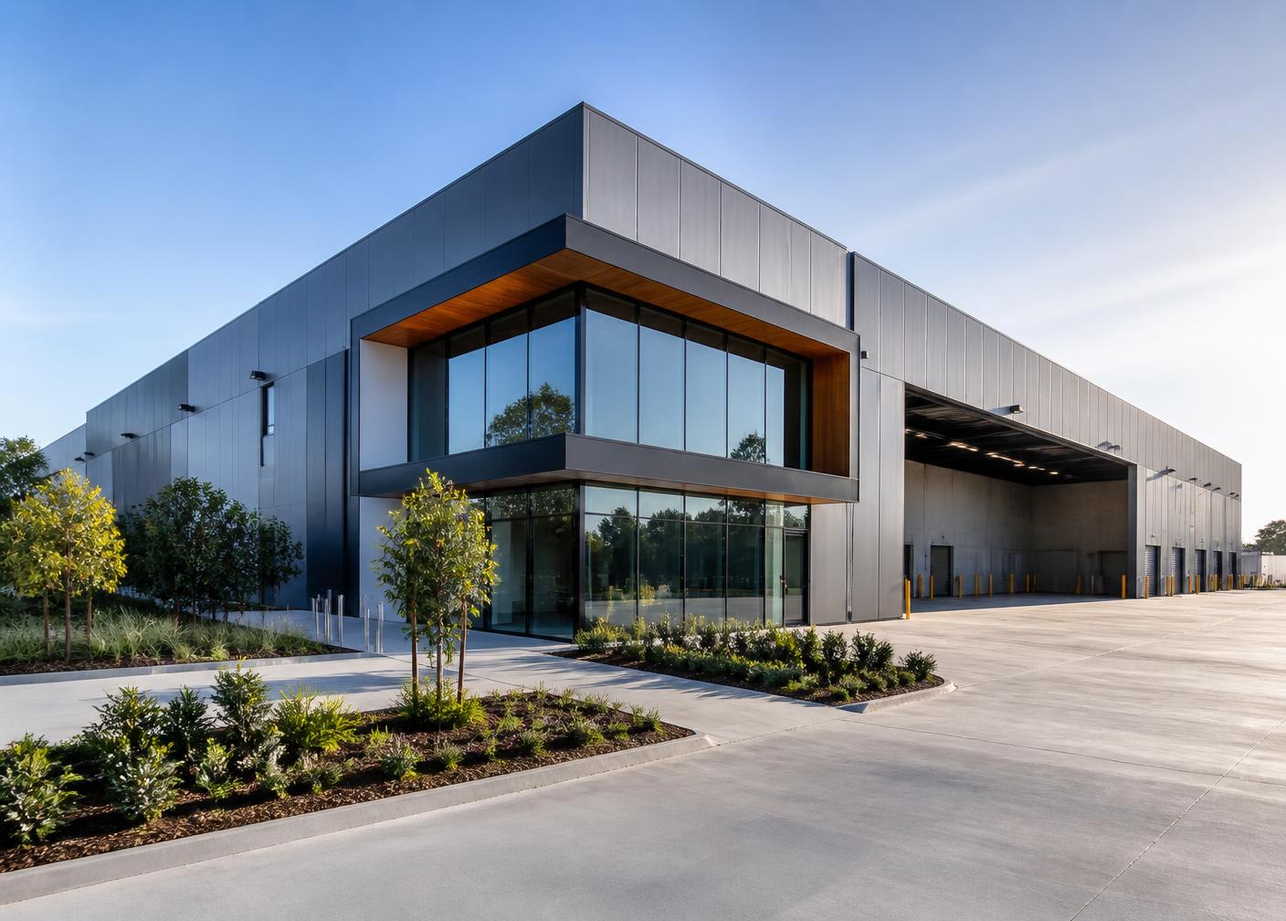 Modern Australian commercial warehouse and office premises